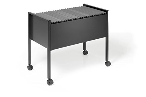 Durable 309501 Economy 80 A4, Carrello Per Cartelle Sospese , Capacità 80 Cartelle, 655X592X368 Mm, Nero