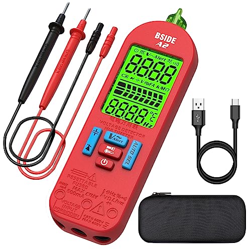 Bside A2 Multimetro Digitale Intelligente Tester Automatico Ricaricabile Aggiornamento A1 Mini Tester Tascabile Di Corrente Tensione Capacità Continui