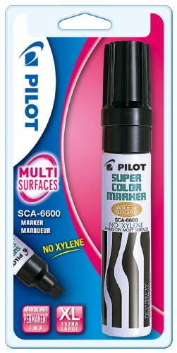 Pilot Jumbo Sca-6600 - Pennarello Permanente, Large/Medio, Colore: Nero