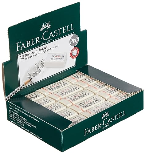 Faber-Castell 188630 - Gomma In Pvc 7086, 30 Pezzi