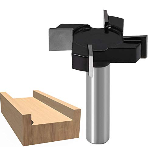 Wsoox 12Mm Gambo Fresa Legno Fresa Piallatrice Utensile Piallatura Fresa Piallatrice Per Legno Cnc Spoilboard Surfacing Router Bit