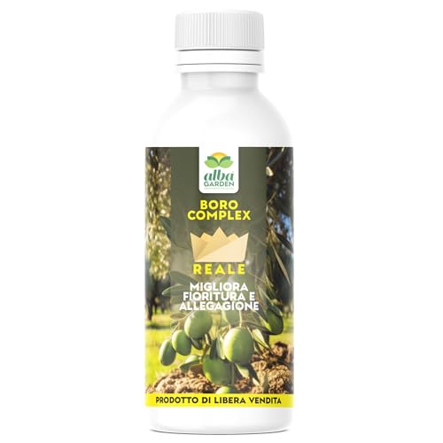 Albagarden - Boro Complex Concime Per Olivo Liquido Per Piante Verdi, Fertilizzante Fogliare Per Trattamento Da Giardino E Orto, Integratore E Nutrien