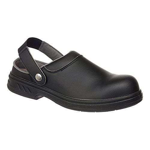 Portwest Fw82 Sandalo Di Sicurezza Sb Ae Wru Scarpe Da Lavoro, Unisex - Adulto, Src, Nero (Nero Bkgr), 47 Eu (12 Uk)
