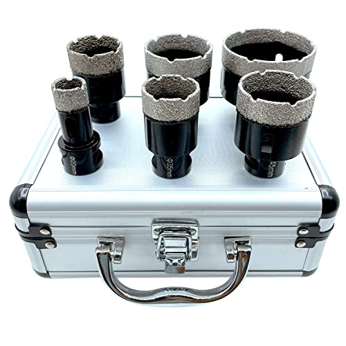 Nicavkit 6 Pz Set Di Punte Diamantate Per Trapano 20/35/40/45/50/68Mm, M14 Sega A Tazza Diamantata Set Per Piastrelle Di Porcellana Ceramica Marmo Mat