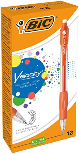 Bic Velocity Portaminas Minas Hb 0.7Mm Grip Naranja Punta Retractil 8291332