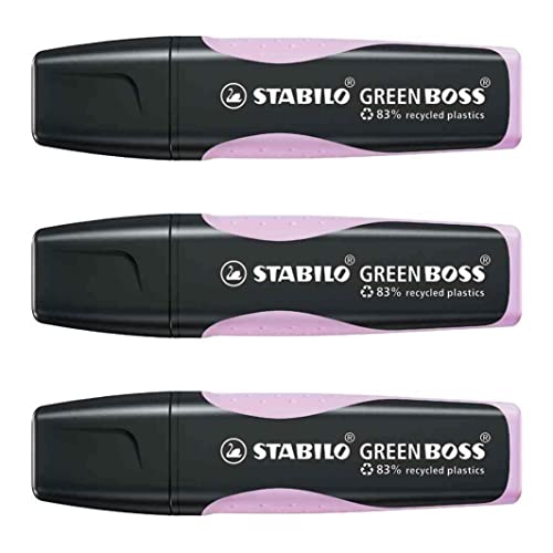 Stabilo Set Di 3 Evidenziatori Green Boss Pastel, Lilla