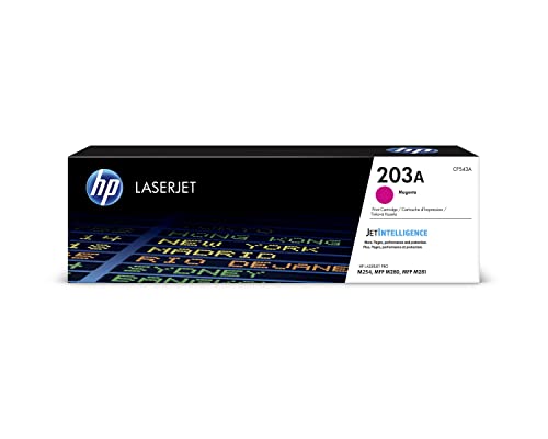 Hp 203A Cf543A, Cartuccia Toner Originale Hp Da 1300 Pagine, Compatibile Con Le Stampanti Hp Color Laserjet Pro M254, Mfp M280, Mfp M281, Magenta