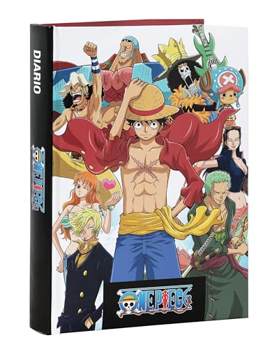 One Piece - Diario Scuola 2024-2025 Ufficiale One Piece, Diario 12 Mesi Ideale Per La Scuola Elementare O Media, Copertina Imbottita E 320 Pagine Inte