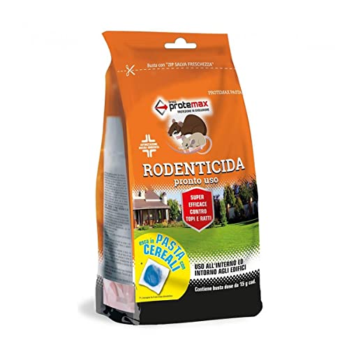 Protemax Topicida Grano Decorticato 150Gr | Rodenticida Contro Topi E Ratti | Esca In Pasta Con Cereali |