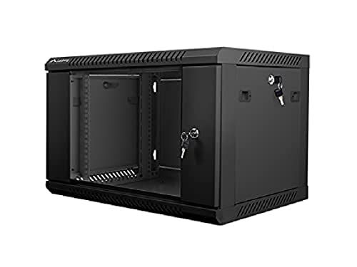 Lanberg Wall Mounted 19 Rack Cabinet 6U 600X450 Black Wf01-6406-10B