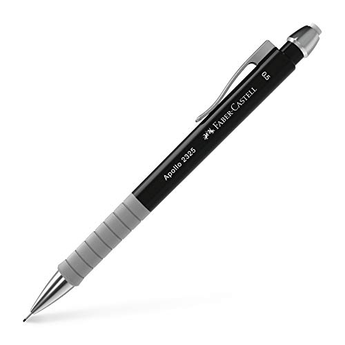 Faber-Castell, 232504, Portamine Apollo, Mine Di Ricambio, 0,5 Mm, Nero, 1 Pezzo