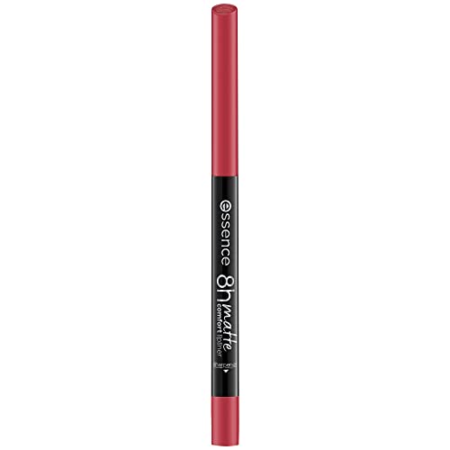 Essence 8H Matte Comfort Classic Red 07 Waterproof Matita Automatica Labbra