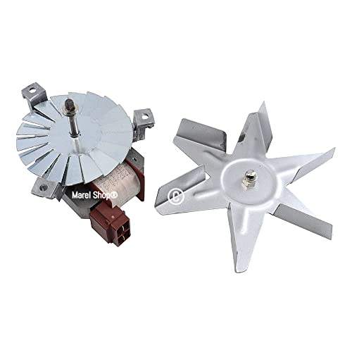 Marel Shop® - Motore Motorino Con Ventola Per Forno Ventilato Compatibile Con Ariston Indesit Per Modelli: Sq872T - St87Ex - St87X - Sy36B - Sy36W - S
