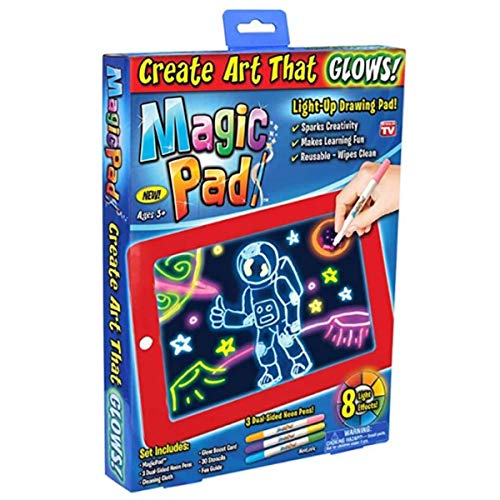 Magic Pad, La Tavoletta Con Pennarelli Al Neon E 8 Effetti Di Luce Brillante Per Dare Vita Ai Tuoi Disegni.