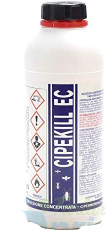 Cipekill Insetticida Lt.1 Concentrato Cipermetrina Zanzare Zecche Pulci