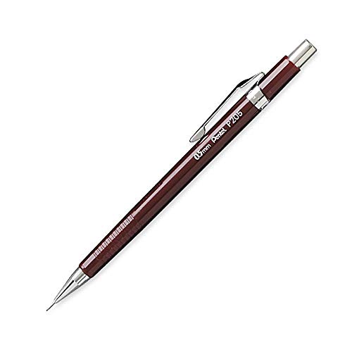 Pentel Druckbleistift P205, Rot, Minenstärke: 0,5 Mm