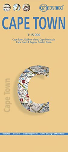 Mappa Borch Città Del Capo: Cape Town, Robben Island, Cape Peninsula, Cape Town & Region, Garden Route