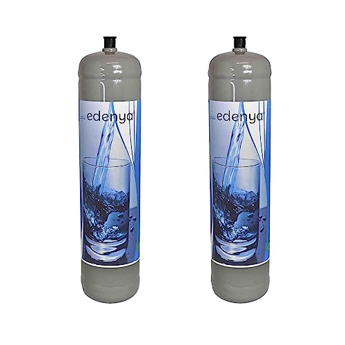 2 Bombole Co2 600 Gr Monouso Edenya Bubbles Con Attacco M11X1 Per Acqua Frizzante E290