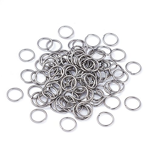 Craftdady, 2000 Anelli Aperti In Acciaio Inox, Anelli Di Salto Aperti Da 10 Mm, Rotondi, 1 Mm Di Spessore, Piccoli Connettori Per La Creazione Di Gioi