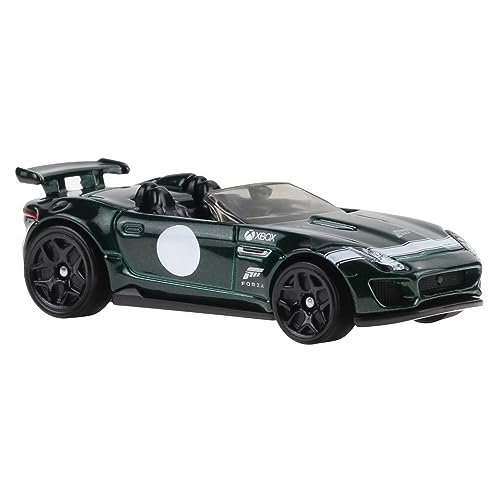 Hot Wheels Forza Horizon Die Cast Modellino Auto '15 Jaguar F-Type Project 7 Scala 1:64 - Lunghezza 7Cm Hlk27