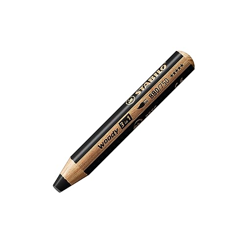 Matita Colorata Multi-Funzione - Stabilo Woody 3 In 1 - Nero