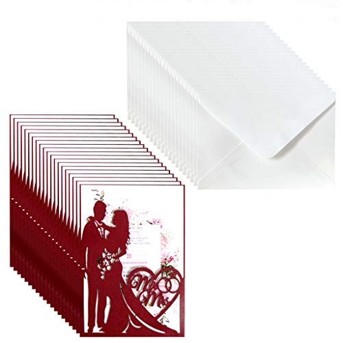 Chiic - Biglietto Di Invito Per Matrimonio, Per Matrimonio O Fidanzamento, Personalizzabili, Articoli Per Festa, Matrimonio, Fidanzamento, Anniversari