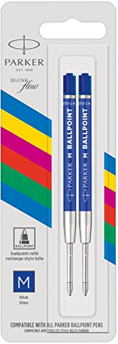 1X2 Recambios Para Bolígrafo Parker Quinkflow Basic Azul