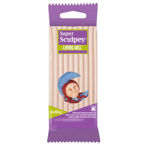 Sculpey Products Company Super Living Doll Clay 1 Pound-Light, Bianco, 13 X 5 X 5Cm, 454 Unità