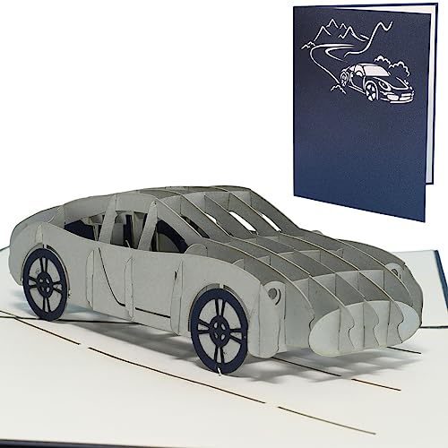 Lin - Biglietti Pop-Up 3D, Biglietti Di Auguri Per Compleanno, Congratulazioni, Patente Di Guida Auto