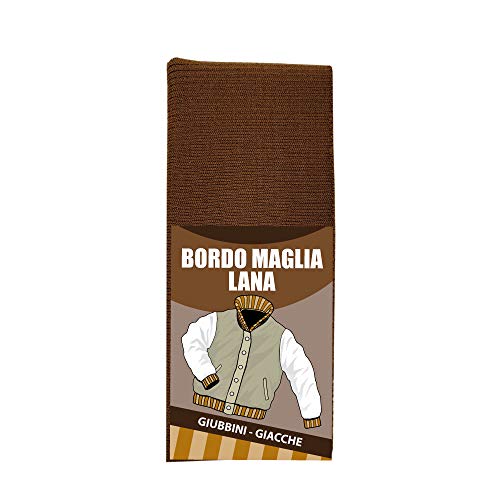 Usit, Bordomaglia In Lana, 8X80 Cm, Ideale Per Riparare Giubbini E Giacche, 1 Pezzo Ripiegato, Noce Scuro