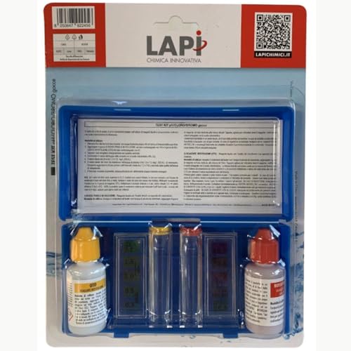 Lapi Chimici Test Kit Gocce Analisi Cloro Ph Manutenzione Piscina Controllo Qualità Acqua