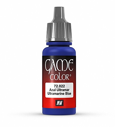 Vallejo 72022 - Colore Acrilico In Formula Opaca E Coprente A Base D'Acqua, Blu (Ultramarine Blue), 17 Ml, 1 Pezzo
