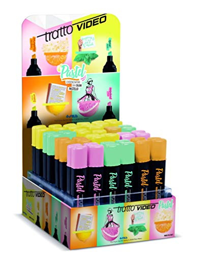 Tratto Evidenziatore Video Pastel, Rosa Pompelmo
