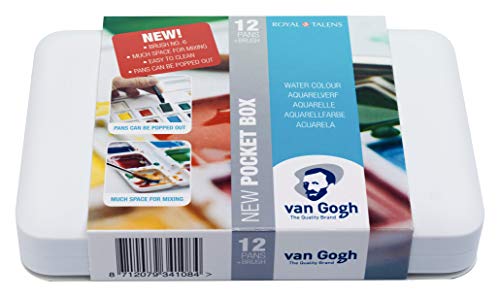 ターレンスジャパン(Talens Japan) Van Gogh Watercolour Pocket Box - 12 Pan - Art Supplies