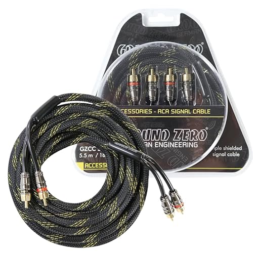 Ground Zero - Gzcc 5.5X-Tp - Cavo Rca Da 5,5 M Con Connettori Metallici