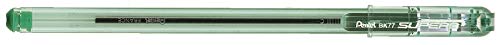 Pentel - Bolígrafo De Punta De Bola (0,7 Mm, Tinta De Aceite), Color Verde