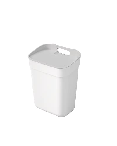 Curver Pattumiera Di Tri 10L Ready To Collect – Ideale Sotto Il Lavandino, Con Supporto A Parete Per Parete O Porta, Cucina, Bagno, Lavanderia, 100% R