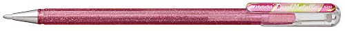Pentel K110-Dmpx - Penna Roller Hybrid Dual Metallic, Gel Glitterato, Colore Inchiostro: Rosa/Verde Metallizzato E Oro, Spessore Tratto 0,5 Mm, 12 Pez