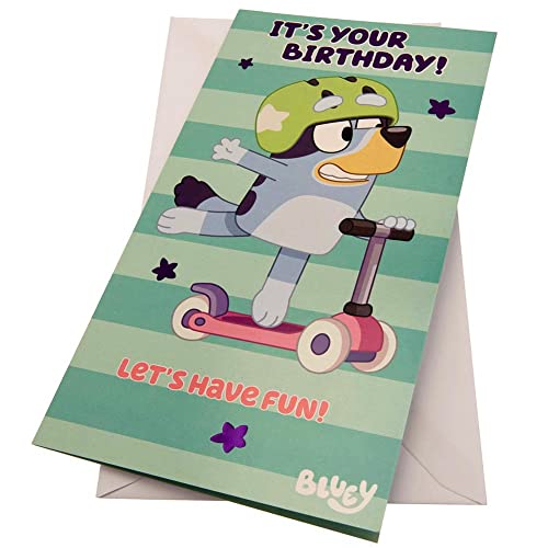 Danilo Promotions Ltd Biglietto Di Compleanno Bluey, Biglietto Di Auguri Ufficiale Bluey, Biglietto Di Auguri Di Buon Compleanno Bluey