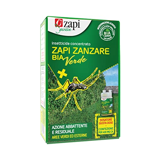 Zapi Garden | Zapi Zanzare Bia Verde - Insetticida, Fino A 3 Settimane, Antizanzare Concentrato, Esterno Giardino, 250 Ml