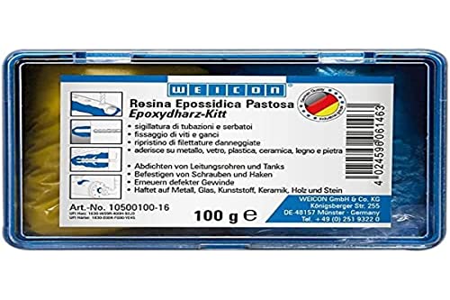 Weicon Resina Epossidica Pastosa 100 G Composto Per Riparazioni Universale Impastabile In Un Pacchetto Completo