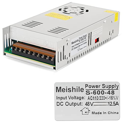 Dc 48V 12.5A 600W Alimentazione Elettrica Trasformatore 110/220V Ac To Dc 48 Volt 600 Watt Interruttore Di Alimentazione Di Tensione Adattatoretori Qu