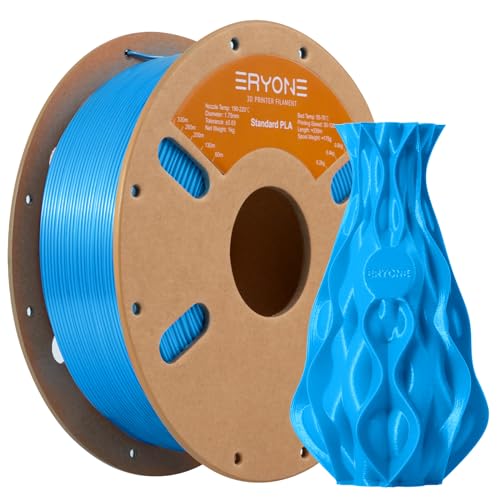 Filamento Eryone Pla 1,75 Mm, Filamento Pla Para Impresora 3D, 0,03 Mm, 1 Kg/Bobina, Azul