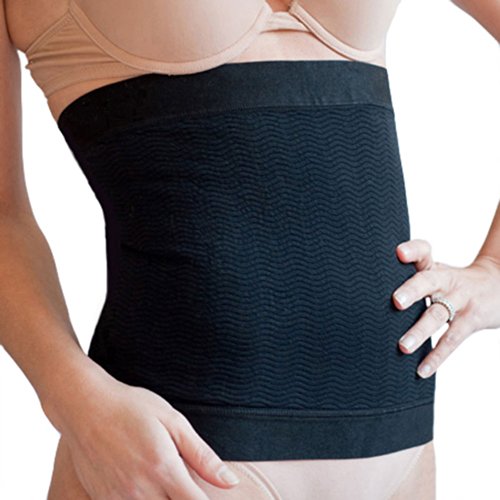 Solidea Fascia Addominale Unisex Silver Wave Abdominal Band | Pancera Contenitiva Donna, Pancera Contenitiva Uomo (Nero, 46)