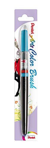 Pentel Gfl Colour Brush Pennello Inchiostro Base Acqua, Azzurro
