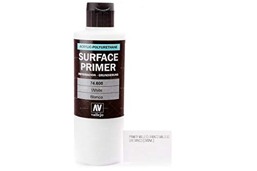 Vallejo - Colore Per Modellini, Primer Per Poliuretano, 200 Ml, Bianco