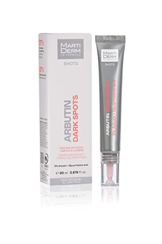 Martiderm Shot Arbutin Dark Spots, Effetto Depigmentante, Illumina E Unifica Il Tono Della Pelle. 20 Ml