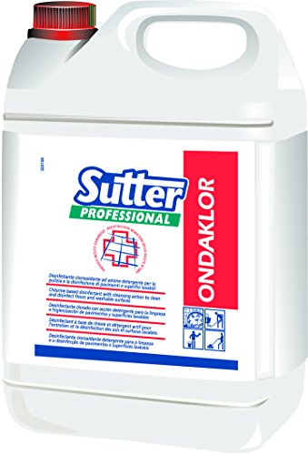 Sutter Professional Ondaklor Detergente Disinfettante Clorossidante, 5 Kg