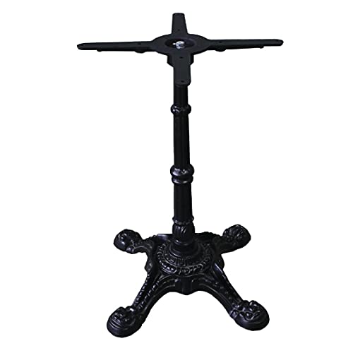 Bolero Ce155 Ghisa Ornato Gamba Tavolo Base, Nero