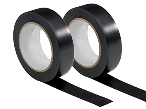 Ledlux 2 Rotoli Nastri Isolanti Colore Nero Larghezza 19Mm Lunga 5 Metri